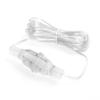 3M Power Extension Cable Portable Standard Switch Cable Standard Power Extension Cord for LED String Light Christmas Lights