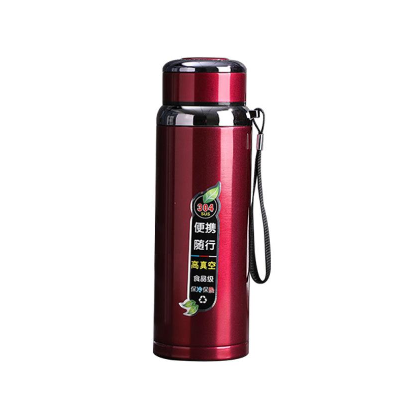 Intelligence Large Capacity Thermos Cup 800ml Vacuum Flasks Portable Stainless Steel Thermos Cup Water Bottle Travel Tea Mug Office Thermos Cup