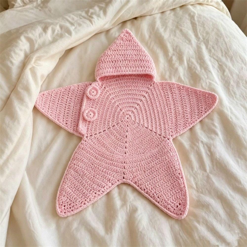 Hooded Design Seal Star Comfort Sleeping Bag Starfish Baby Swaddle For Boys and Girls
