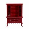 1:12 Scale Dollhouse Sideboard Cabinet Wooden Miniature EuropeanStyle with Glass Doors