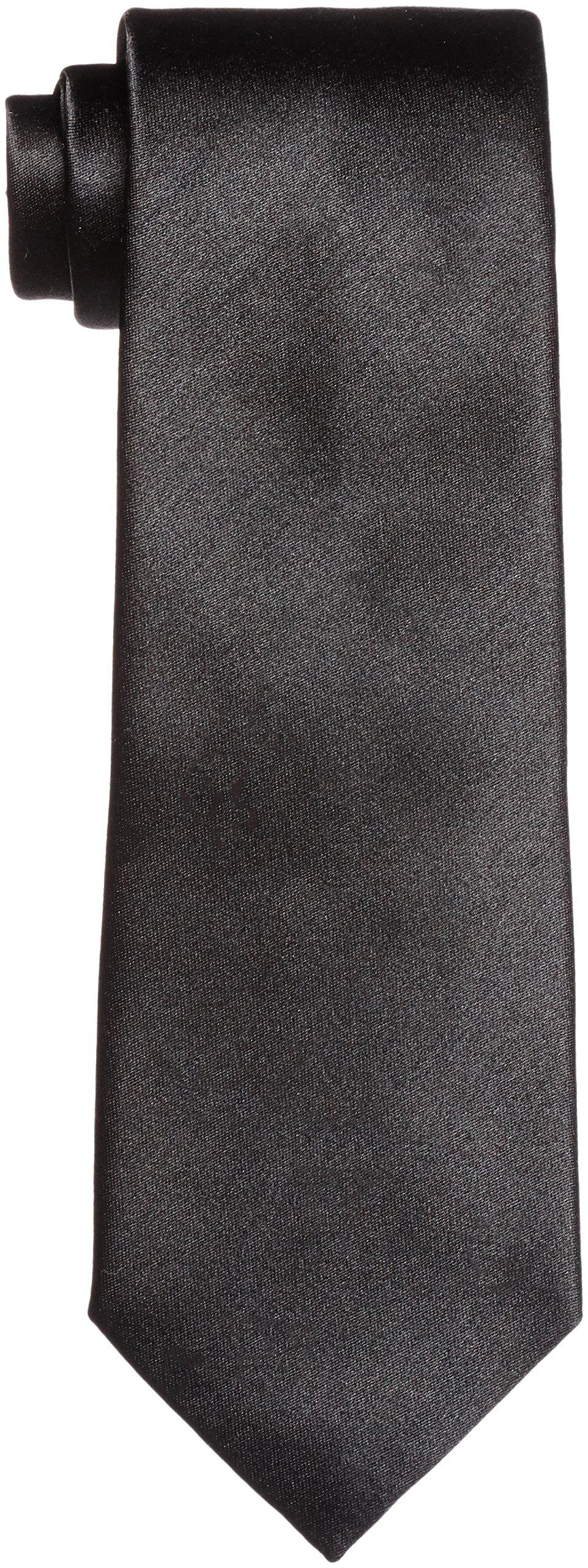 (NISHIJINORI) Nishijin-ori Tie, Regular Tie, Formal, Plain, NJ11-45 03 Black, Men s