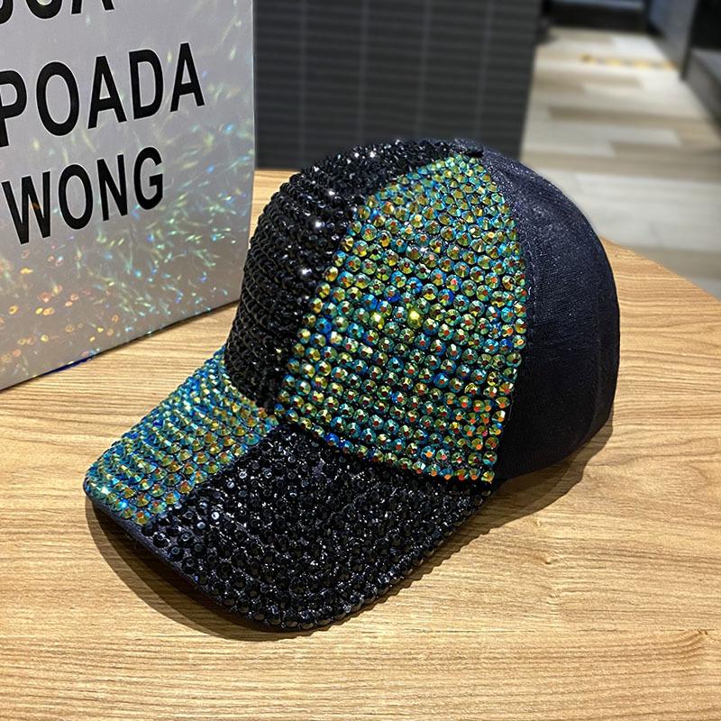 Handmade Diamond Studded Duckbill Cap Korean Style Trendy High-Quality Children'S Fashionable Face Enhancing Small Baseball Cap