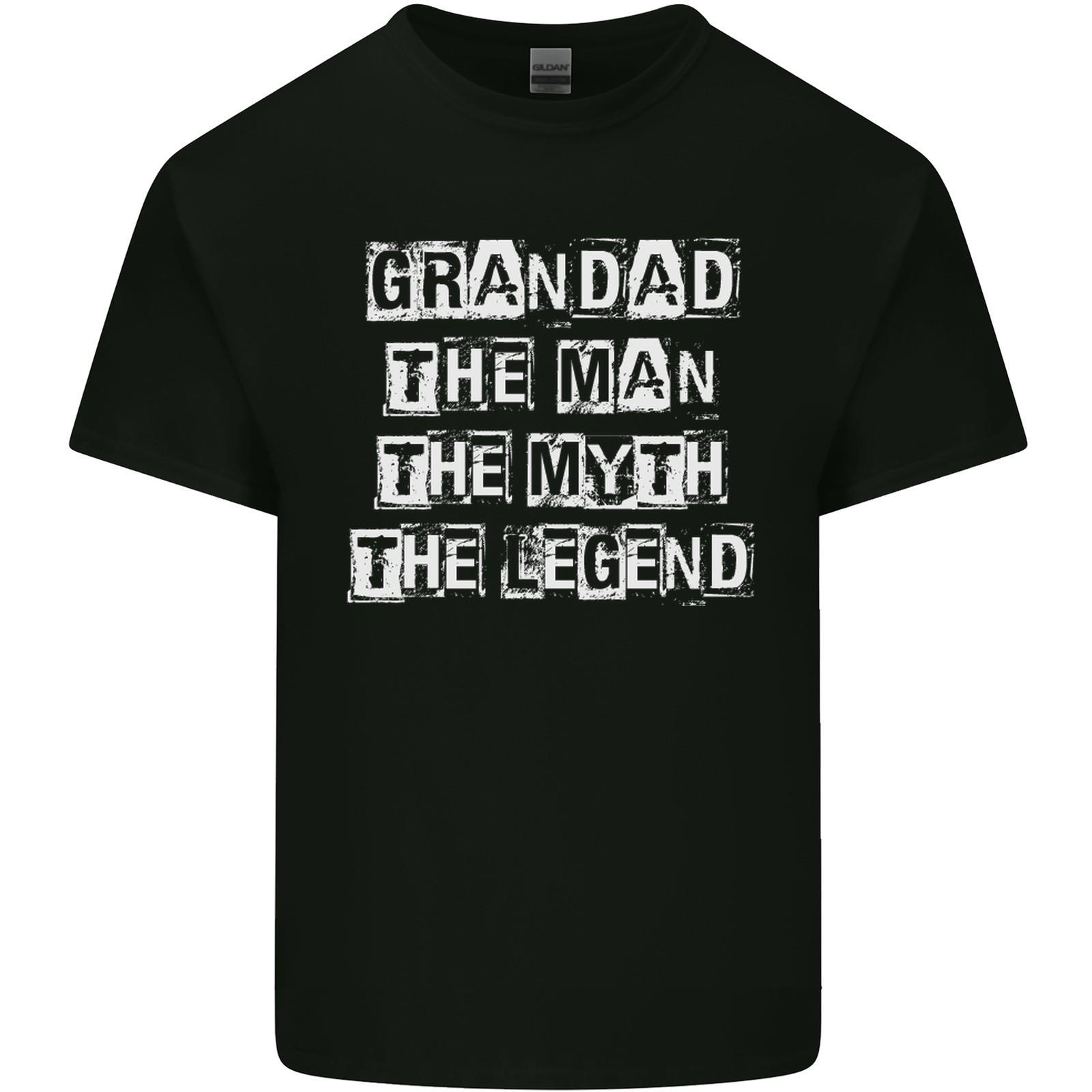 Grandad the Man Myth Legend Funny Mens Light Cotton T-Shirt M