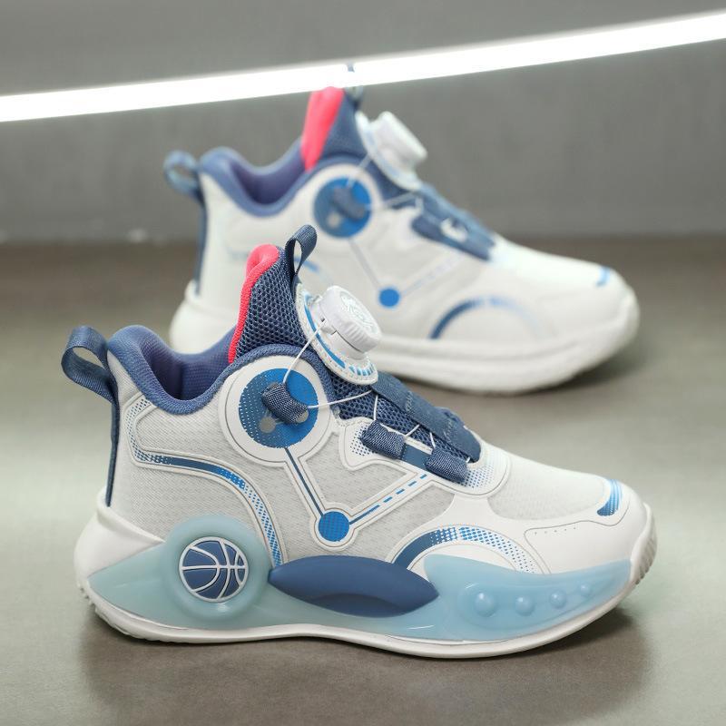 Boys Basketball Shoes Summer 2025 New Breathable Mesh Professional Training Shoes Boys Non-slip Children's Sports Shoes