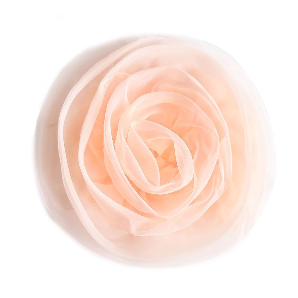 Oversized 3D Flower Brooch Handmade Flower Accessory for Clothing and Home Decors with Realistic Polyester Texture