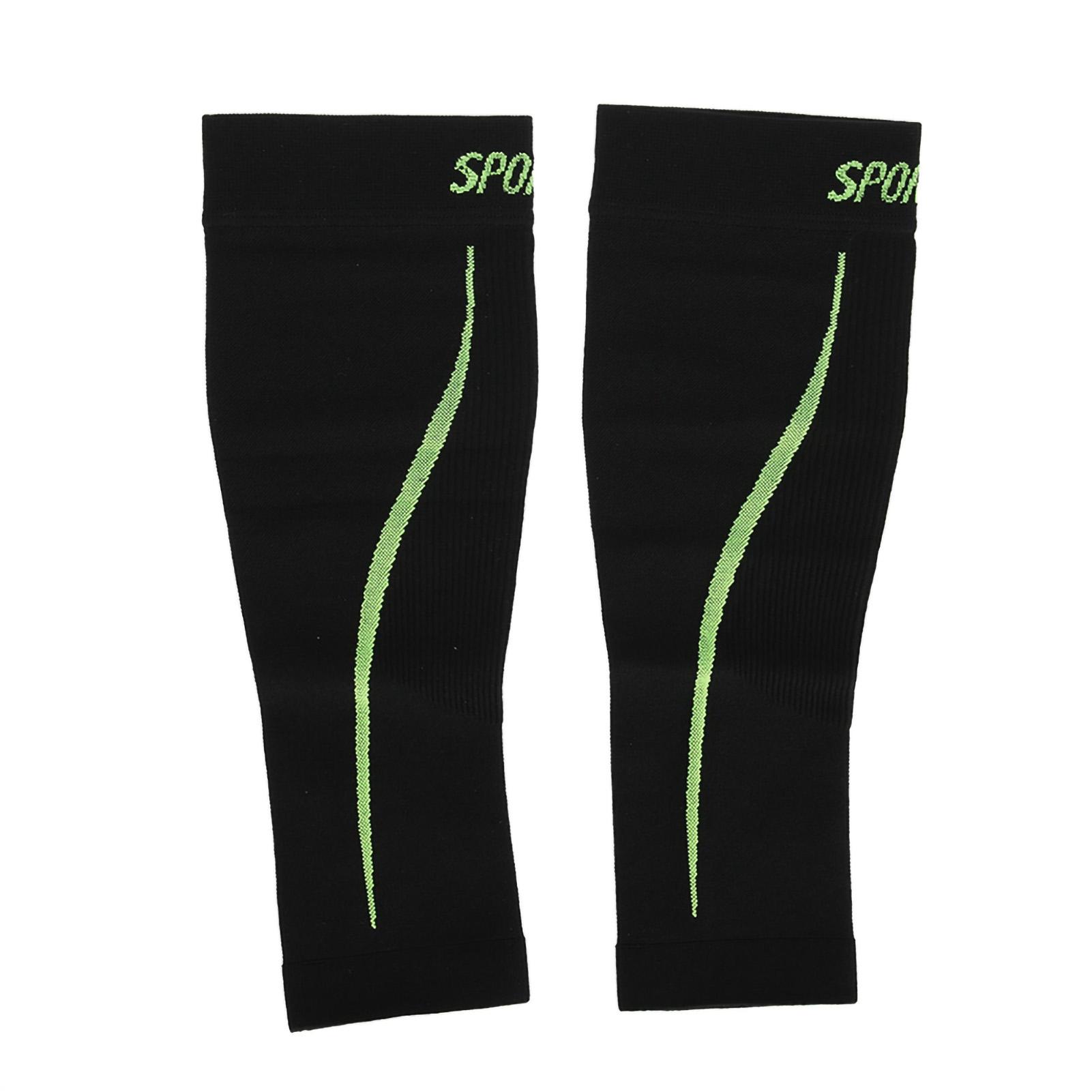 

Спортивный бандаж на голень, компрессионный рукав для поддержки голени, для бега, тренировок, черный, LXL чёрный