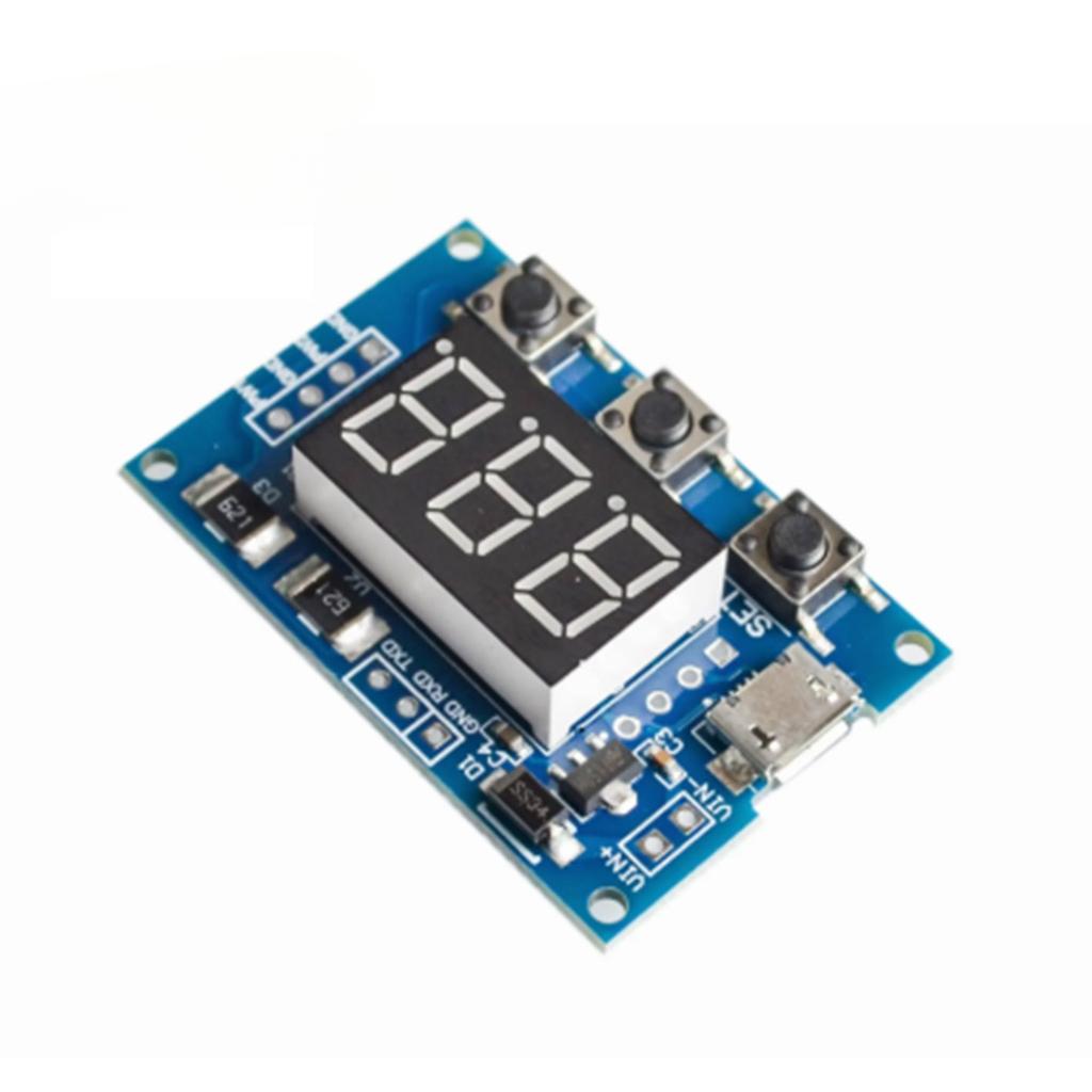 2 Channel PWM Adjustable Module, Pulse Frequency Duty Cycle Square Wave Signal Generator for Stepper Motor Driver
