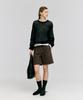 DEPOUND Mohair Blended Scallop Pullover [Black]