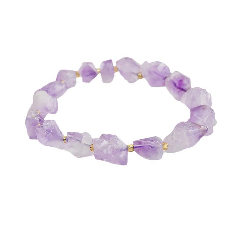 Juan Yu Amethyst Bracelet - Nine Purple Li Fire Hand String Gem Jewelry