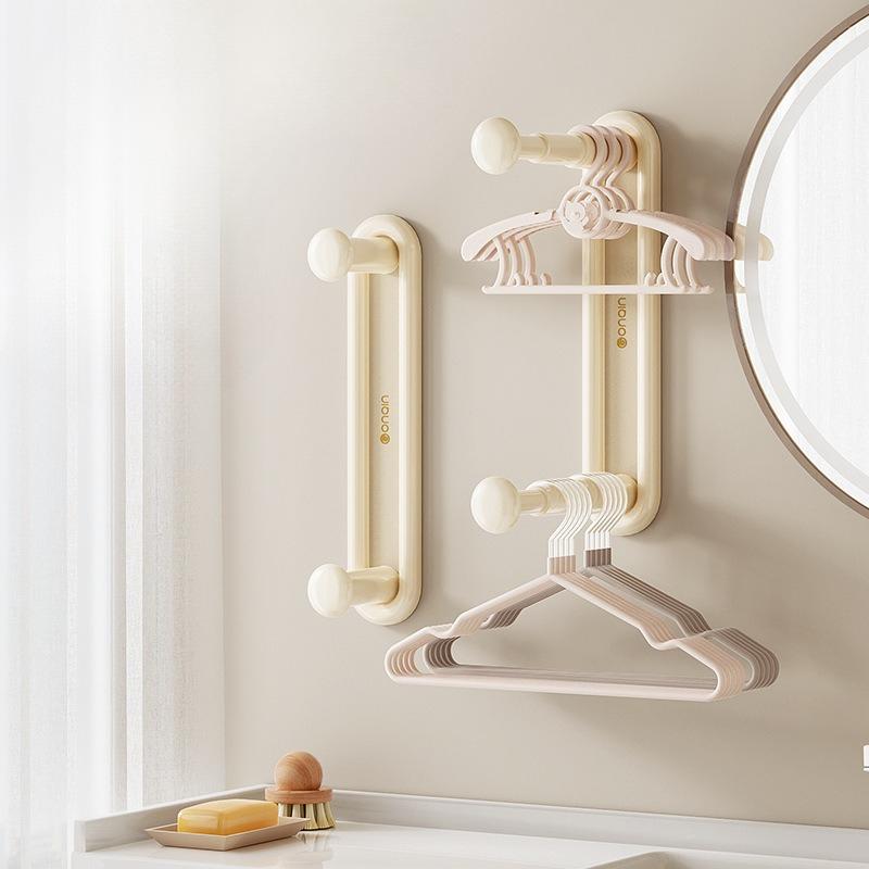 Hanger Storage Wonder, No Need for Drilling, Household Wall-mounted Retractable Storage Rack, Wall-mounted Hanger Storage Rack