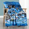 Manchester City Personalized Name Blanket Multi-purpose Customizable Blanket Soft Warm Cozy Perfect for Seaside Bed Home Decor Office Chair