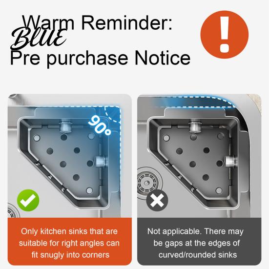 Sink Sponge Holder Filter Rack with Suction Cups for Kitchen Excellent Drainage Caddy Rustproof Carbon Steel Multi-Functional Storage Soap Brush