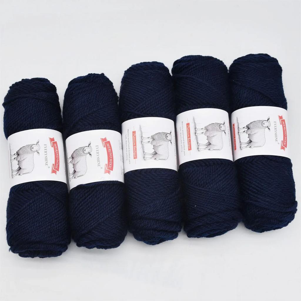 5 szt. Przędza z wełny merynosów Wielokolorowa Gruba Robótka Ręczna Materiały Miękka i Ciepła 500g/1.1lb Łącznie Ręczne Dzierganie i Szydełkowanie Materiały do Rękodzieła DIY