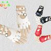 1 Pair Women Punk Short Synthetic Leather Gloves Half Finger Fingerless Gloves Fashion Lady Handsome Black Gloves