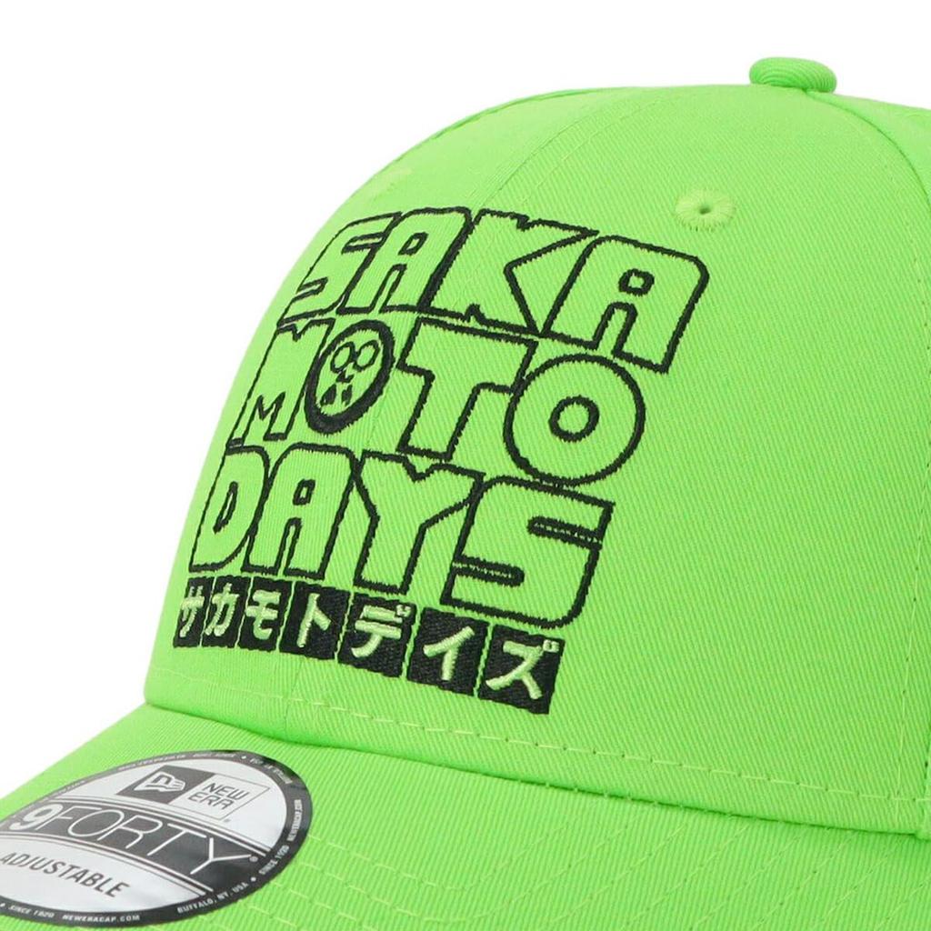 New Era 9FORTY Sakamoto Days Collaboration Shonen Jump Green Cap, Free SAKAMOTO WRDMRK 9FORTY SAKDAY KGR JP