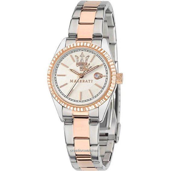 Maserati Competizione Horloge - Maserati dames horloge - Bicolor Rosé - diameter 31.5 mm - roestvrij staal