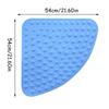 PVC Scalloped Bathtub Mat, Safety Shower with Drain Hole, Bathroom Mat, Creative Foot Mat, Easy to Clean, Washroom Mat