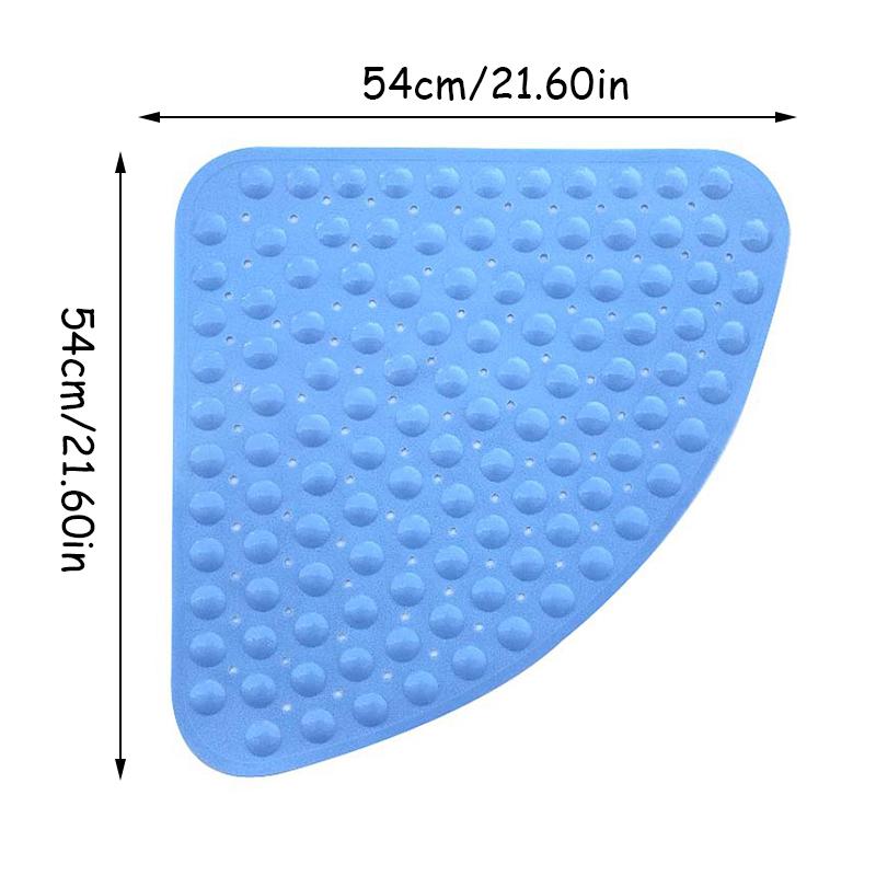 PVC Scalloped Bathtub Mat, Safety Shower with Drain Hole, Bathroom Mat, Creative Foot Mat, Easy to Clean, Washroom Mat