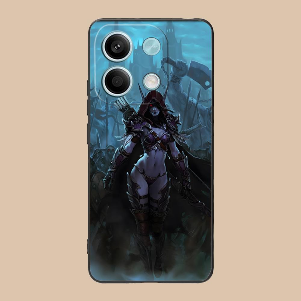 WOW Game Fashion Phone Case for Xiaomi POCO M6 M5 M4 M3 X7 X6 X5 X4 X3 F6 F5 F4 Pro GT 5G Black Cover Smartphone Cellphones