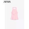 Zaprha New Arrival Short Skirt Hem Stretch Shirt Minimalist All-Match Halterneck Fashion Casual Top 4772040