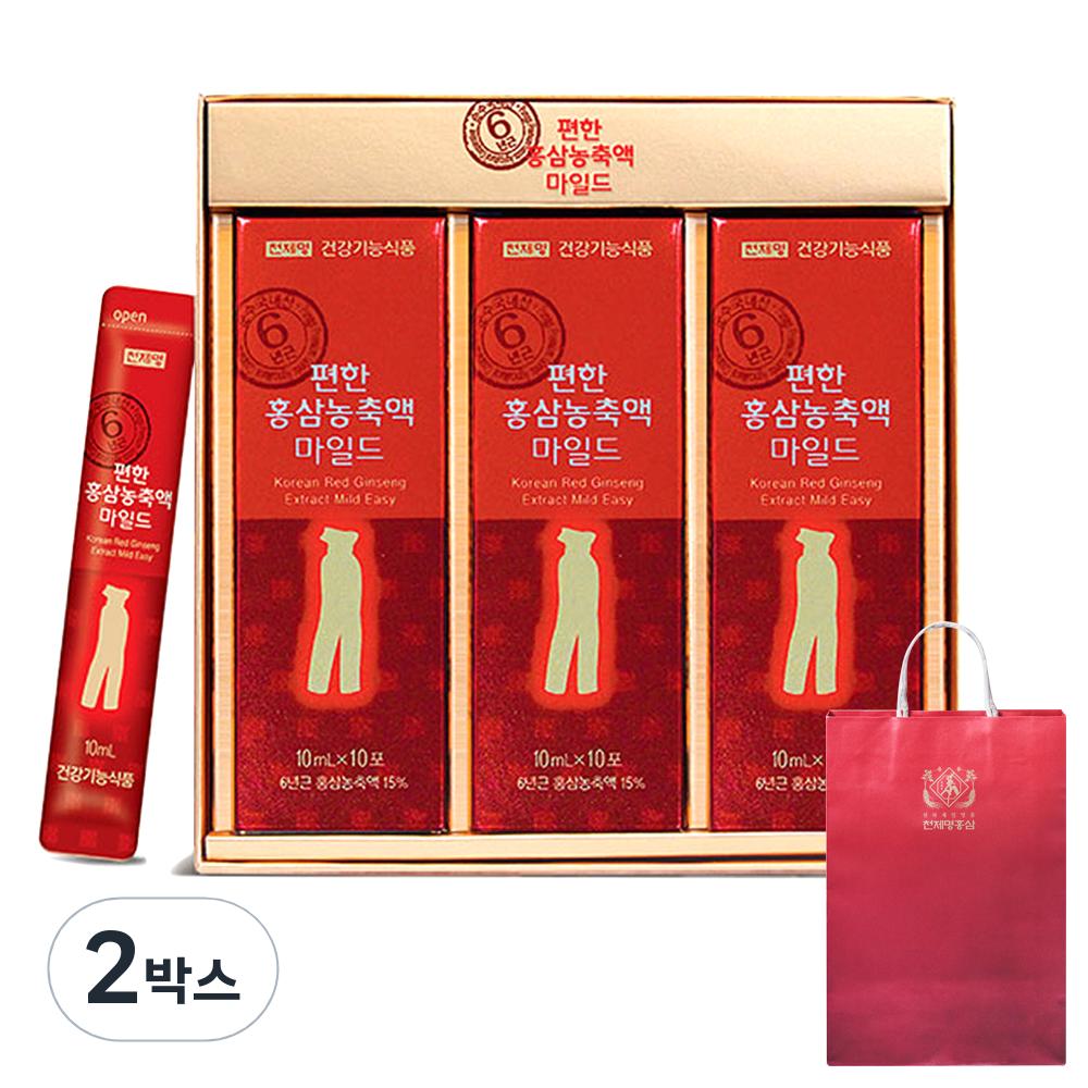 Cheonjemyeong Red Ginseng Comfortable Red Ginseng Concentrate Mild Stick Type 30 Servings 2 Boxes