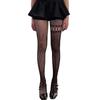 Women's Aesthetic Irregular Fishnet Tights Hollowed Mesh Stockings Heart Striped Patterned Lace Sheer Pantyhose Lingerie