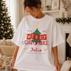 Personalisiertes Weihnachtsshirt, Individuelles Familiennamen-T-Shirt, Passendes Familien-Weihnachts-T-Shirt, Personalisierbares Namens- & Jahres-Weihnachtsgeschenk, XMAS Paar-T-Shirt