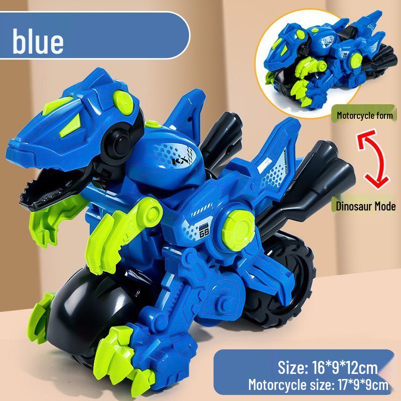 Transforming Dinosaur Inertial Toy Car: Plastic Engineering Vehicle for Kids