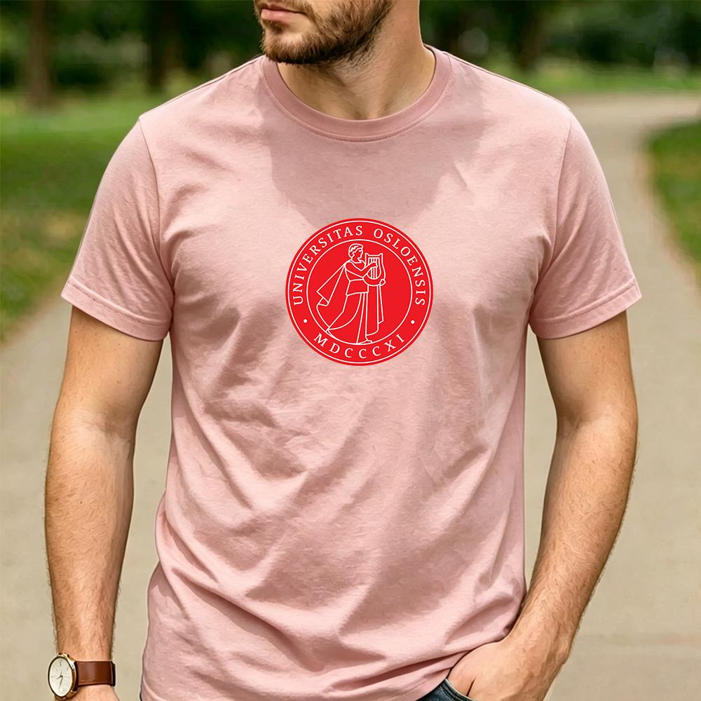 Vintage Retro University of Oslo Logo Cotton Graphic T Shirt Unisex Short Sleeve Alumni Graduate Holiday Birthday Gift Top