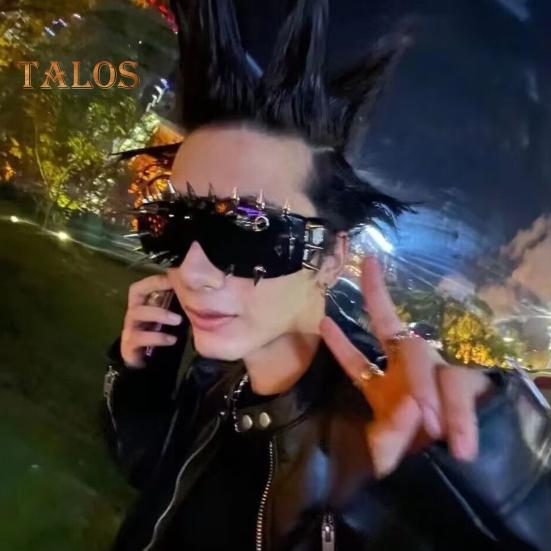 Unisex-Brille, Metallnieten, Party-Sonnenbrille, leichtes Design, Cosplay-Sonnenbrille, Schattenbrille für Damen und Herren