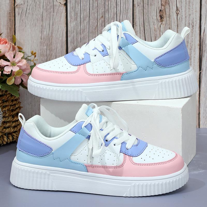 Women's Board Shoes Low-top Casual Sneakers Men PU Leather Running Walking Sports Shoes Classic Fitness Platform Shoes