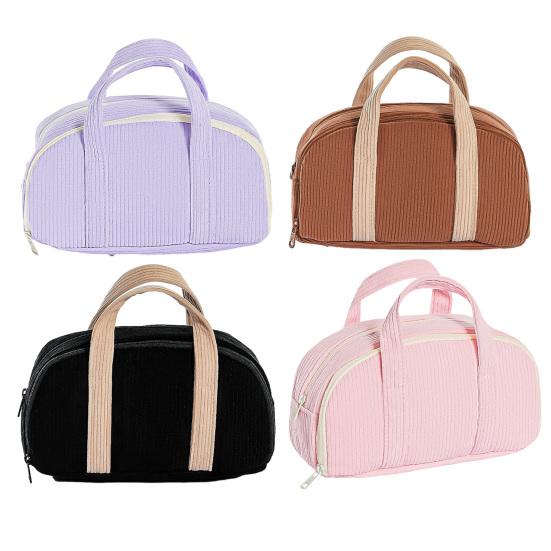 Trousse à Crayons Grande Capacité Sac de Rangement à Plusieurs Compartiments Résistant aux Taches Sac à Cosmétiques Multifonctionnel Organisateur de Papeterie Scolaire