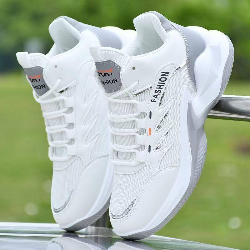 

Men s Spring-Summer Breathable High-Top Mesh Sneakers - Non-slip, Wear-resistant, Casual Running Shoes 38
