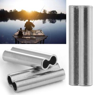 Connector High Quality Double Copper Tube Line Crimping Sleeves Fishing Wire Tube Stainless Steel