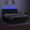 VidaXL Sommier à Lattes de Lit avec Matelas et LED, Lit Rembourré, Lit Double, Lit Adulte de Chambre à Coucher Intérieur, 3138895