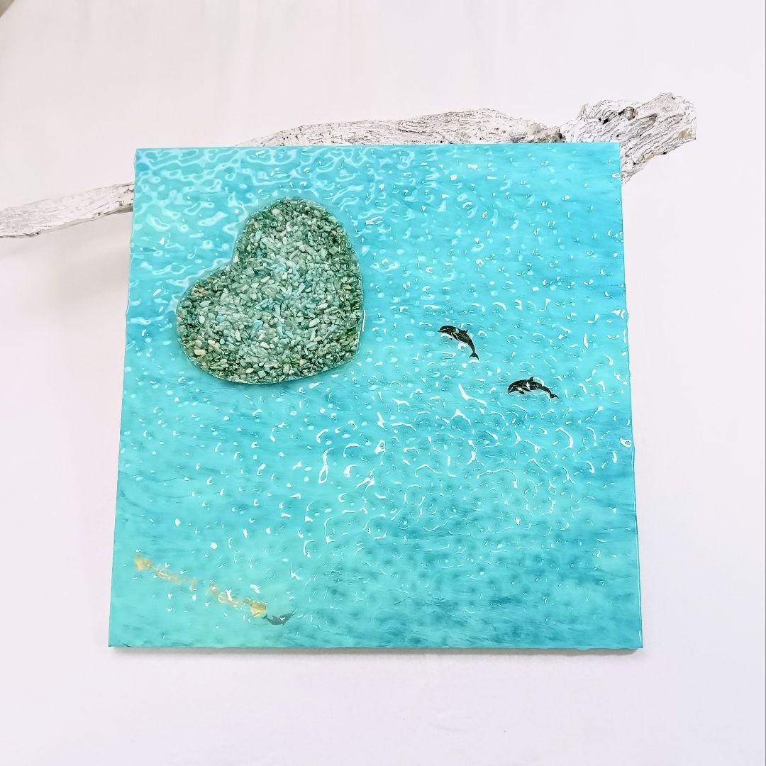 

[USED] Epoxy Resin Uneven Heart Reef Ocean Water Surface Art No1