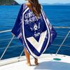 Giron-de Football Crest Printed Beach Towel, Super Soft Microfiber, Perfect Gift Birthday, for Pool, Beach, Travel, for Family and Friends
