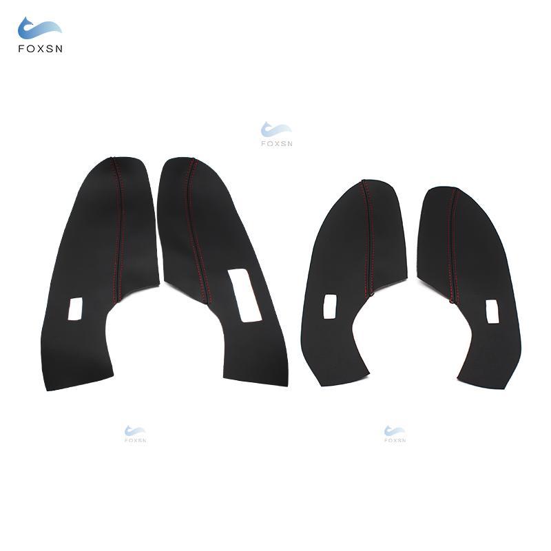 Nur Schrägheck für VW Polo 2011 2012 2013 2014 2015 2016 Mikrofaserleder Türgriff Armlehnenverkleidung Dekorabdeckung