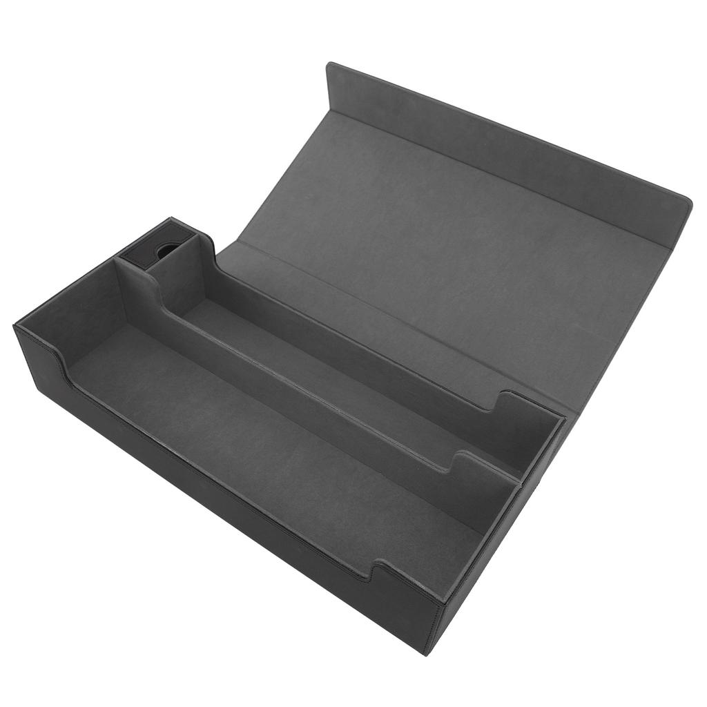 Caixa de Armazenamento de Cartas Couro PU Fecho Magnético Estojo para Deck de Cartas com Gaveta para Mais de 550 Cartas de Jogo
