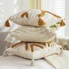 BUYNOW 1PC Tufted Lines Geometric Foliage Sun Hugging Pillowcase Bohemian Living Room Sofa Cushion Cover Home Bedroom Decor