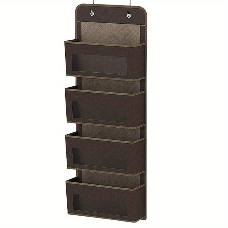 

1 шт. Новый подвесной органайзер для хранения, сетчатый карман для одежды для гостиной, держатель для шкафов для дома, игровой комнаты, органайзер для сортировки, принадлежности чёрный