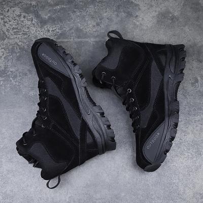 Tactical Military Combat Boots Men Genuine Leather Army Hunting Trekking Camping Mountaineering Winter Work Shoes