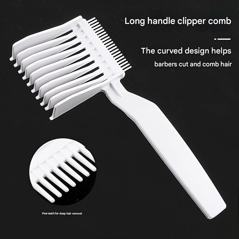 Men's Electric Hair Clippers Haircut Flat Head Comb Slope Positioning Haircut Comb Hand Push