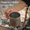 Outdoor Camping Cookware Set Customizable Logo Frying Pan Cooking Pot Water Cup Portable Tableware Stackable