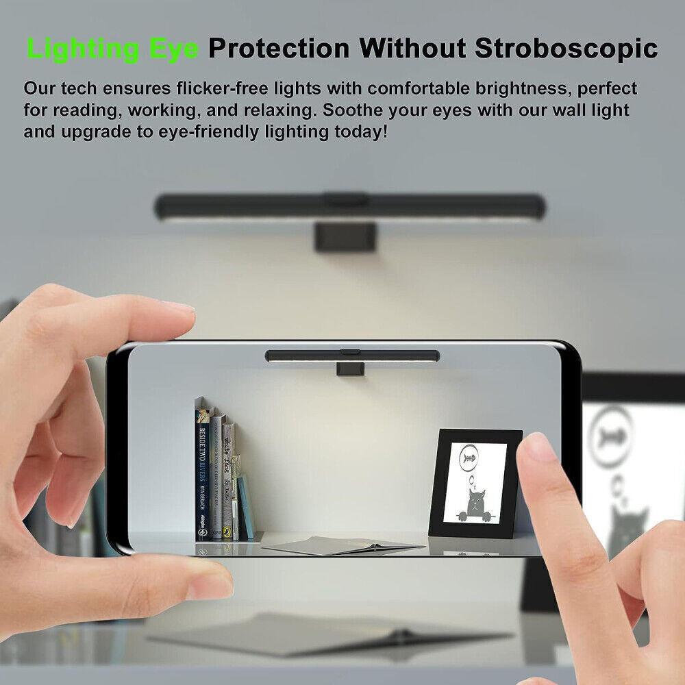 Modern Minimalist Wireless Picture Lights Rechargeable Art Display Light Non-glaring Dimmable Dartboard Light