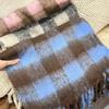 Luochi Black & White Plaid Scarf: Warm, Thick, Korean Style, Fashionable, Versatile Tassel Scarf for Women, Autumn/Winter