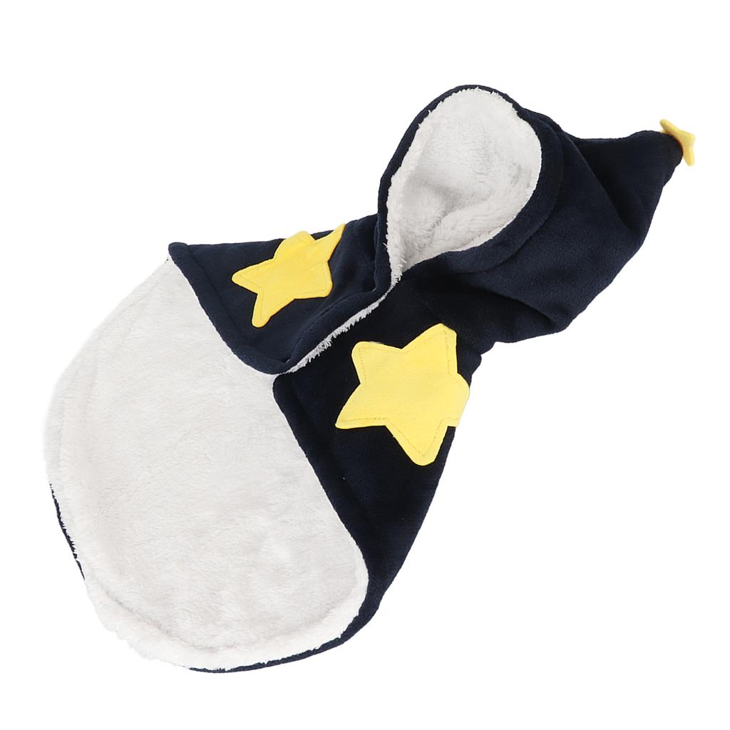Haustier Kapenumhang Flanell Hautfreundlich Warm Haustier Kapuzenkostüm für Halloween Party Täglich L