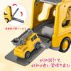 HIWO Car Toys for Boys Ages and 6 and Educational Toy Set of 5 Large and Small Vehicles Large Truck 4 Mini Construction Fire Indoor Mini Educational