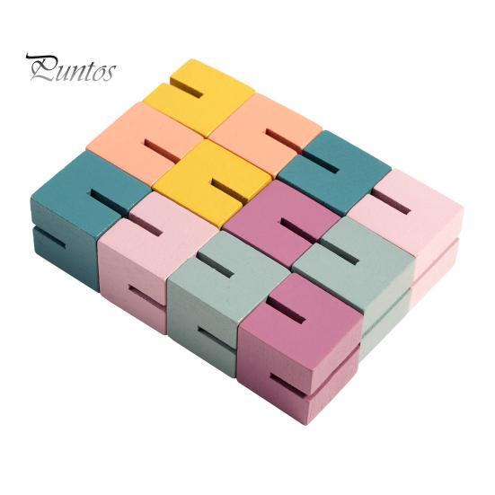 

Деревянный скручивающийся кубик, портативная дорожная обучающая 3D-головоломка, цветной скручивающийся кубик, сенсорная игрушка для малышей, мальчиков и девочек, подарок на вечеринку 1 Set