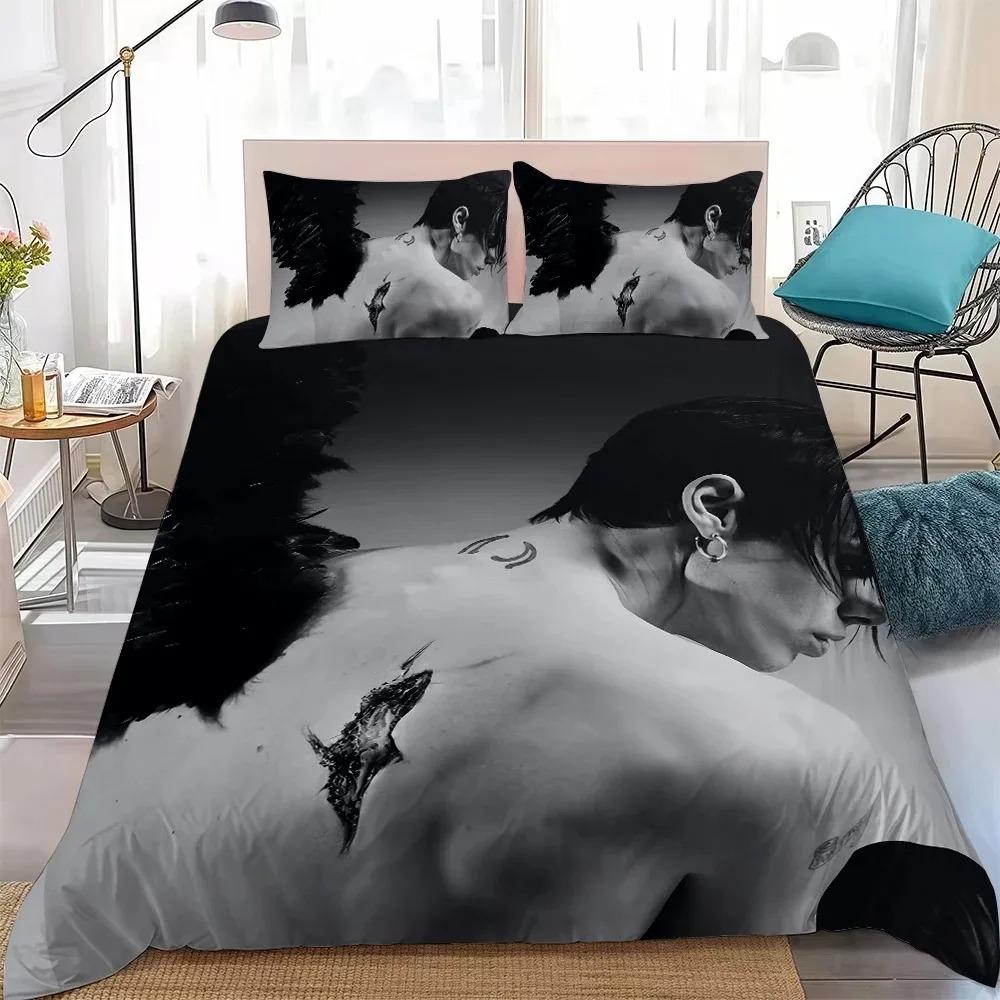 Hot Singer Y-Yungblud Duvet Cover Pillowcase Bedding Set 2/3pcs Set Single Twin King Size Gift for Teenage Adult Boy Gril